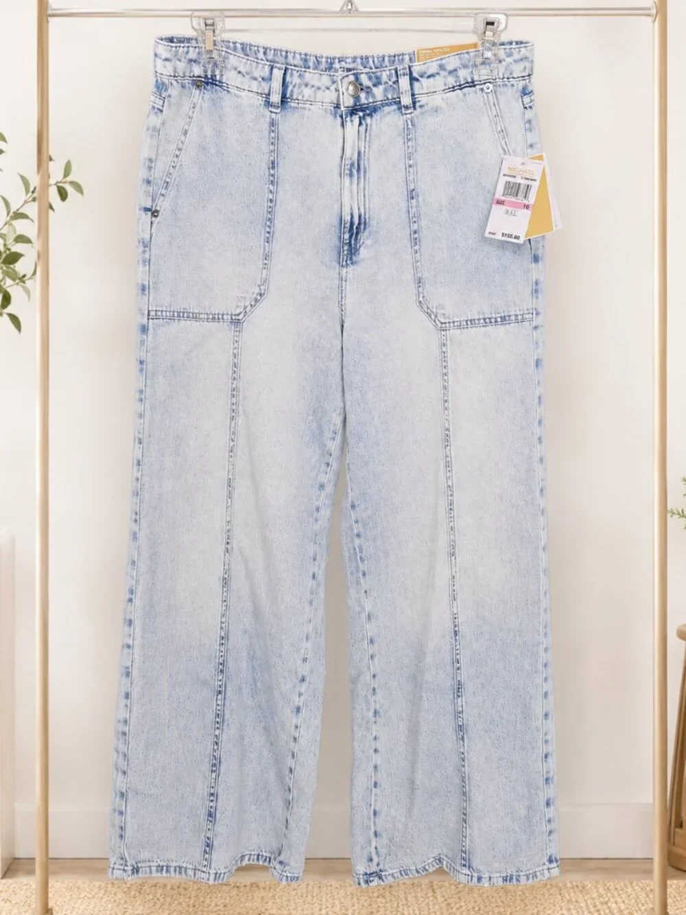 Michael Kors Carmen Wide Leg Jeans Size 10 NWT
